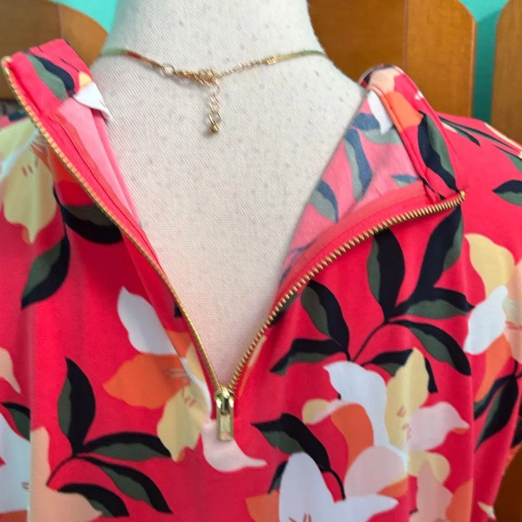 Liz Claiborne coral Floral Blouse - Image 9
