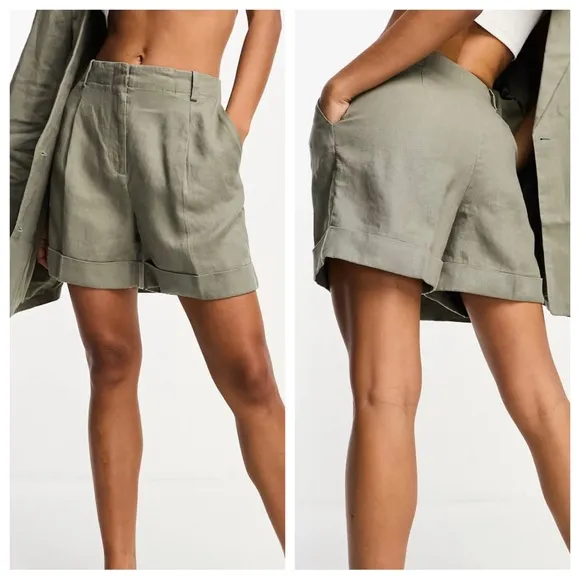 ASOS & Other Stories Linen Shorts - Image 2
