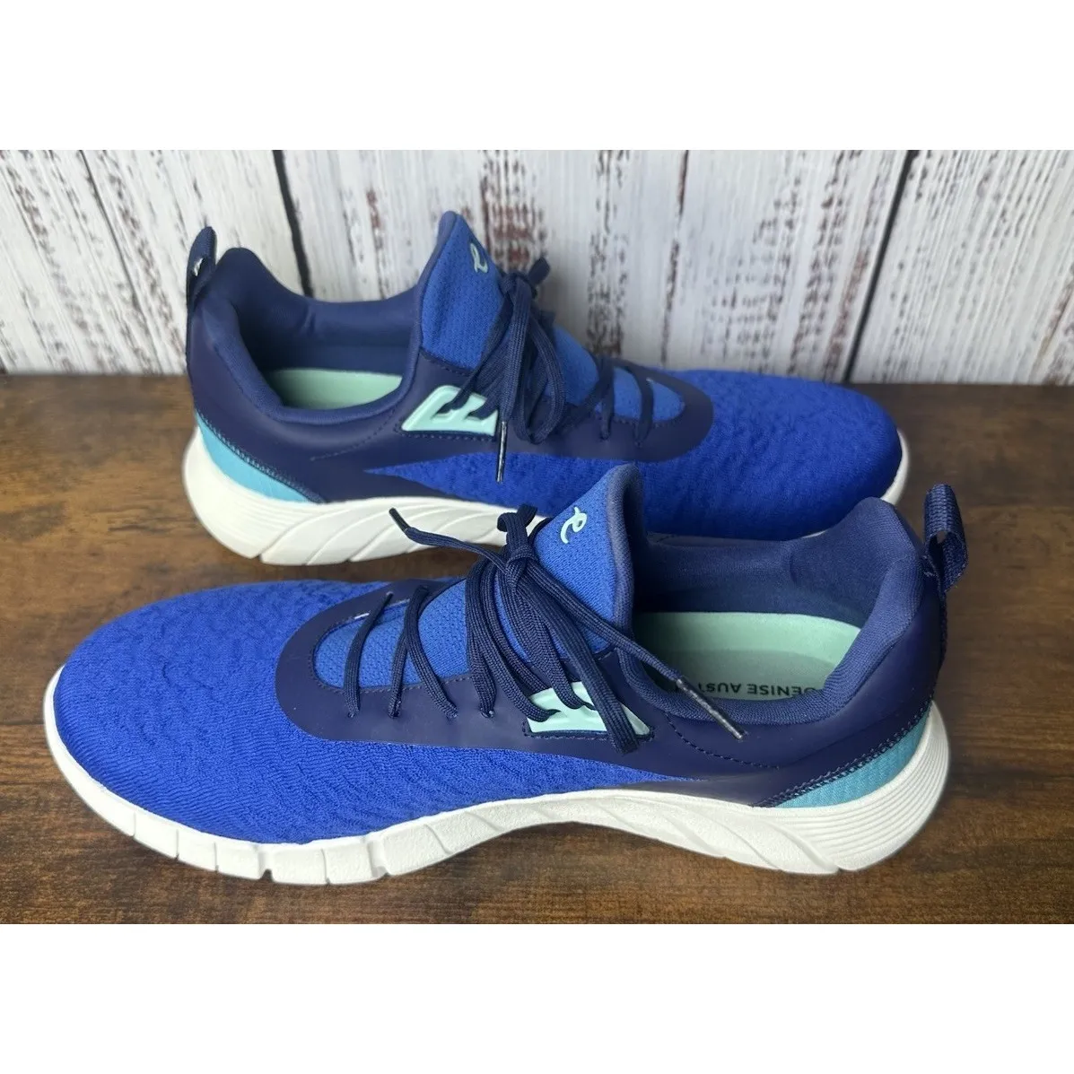 Easy Spirit Flower Running Sneaker Women's 9.5Blue White Casual Athletic Shoes - Image 10