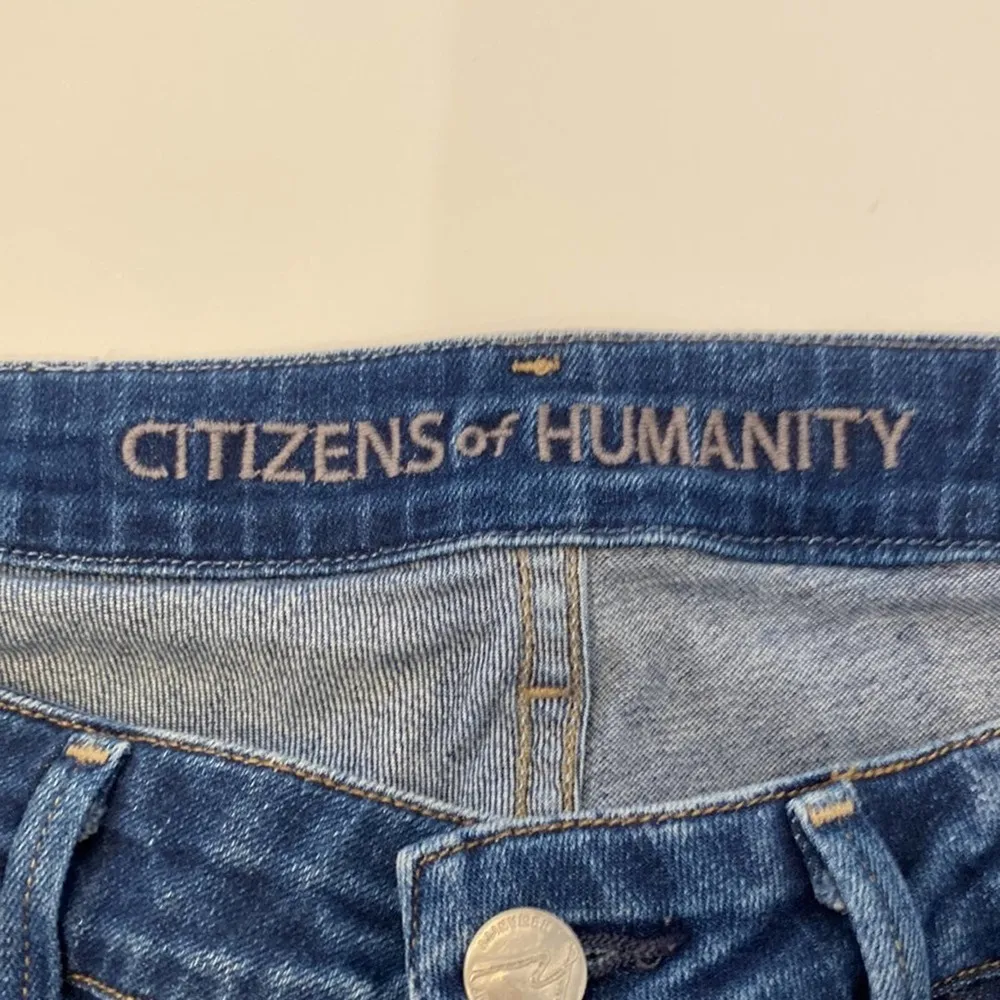 COH Dark Blue Wash Denim Cropped Capri Jeans Women’s EUC Sz 27 Cotton Stretch - Image 3