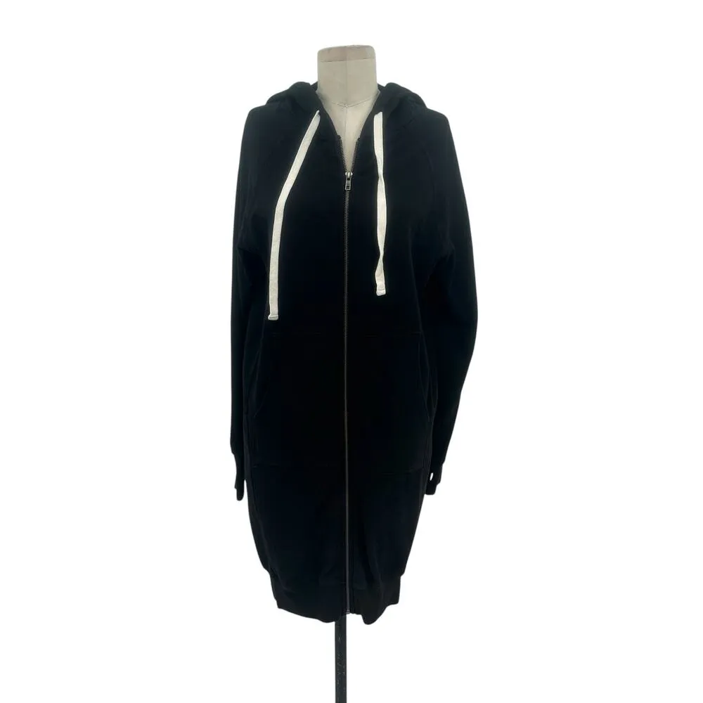 Electric & Rose Joplin Long Zip Hoodie In‎ Black Size XS - Image 2