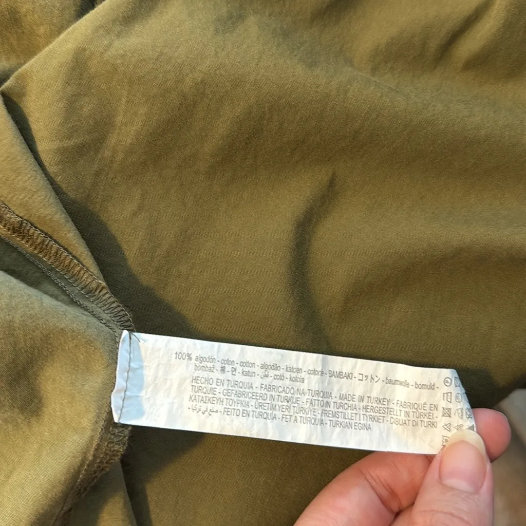 Zara Belted Spring/Fall Utility Trench Jacket Coat, L - Image 5