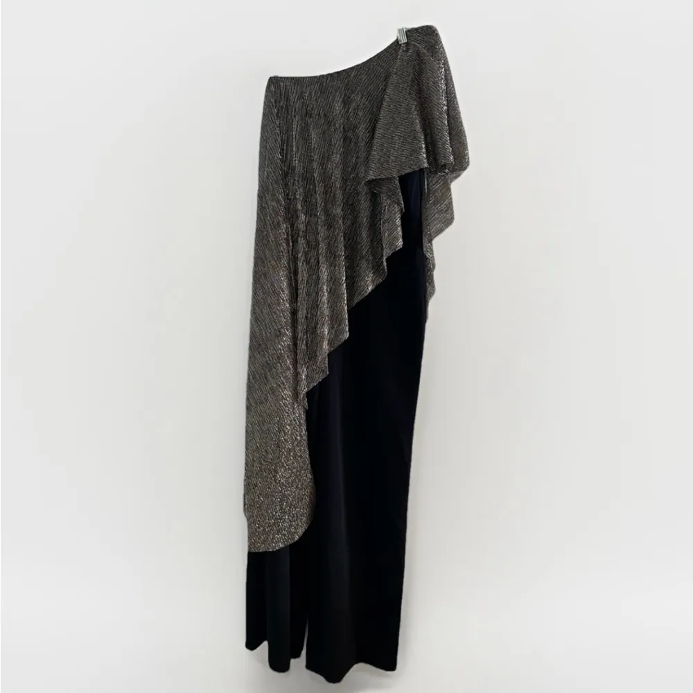 NWT Trina Turk Pants & Jumpsuits Eastern Luxe Koi Black Metallic Jumpsuit Size 6 - Image 7