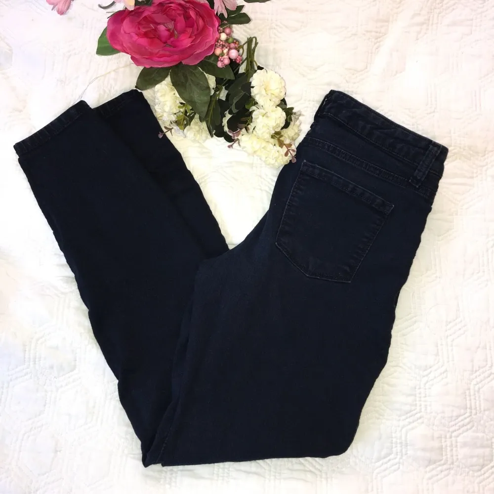 Ellen Tracy | Navy Blue Skinny Stretchy Pants | Size 2 - Image 2