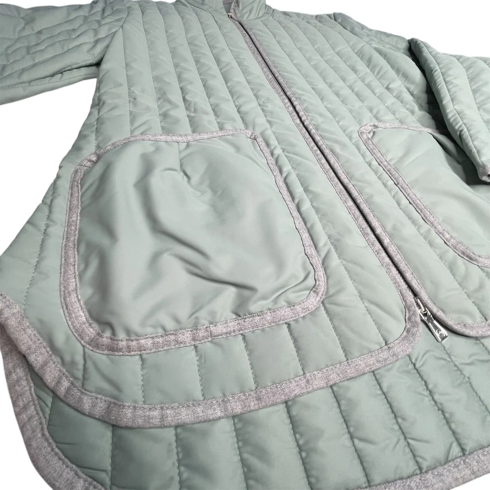 Peter Millar Pippin Quilted Travel Jacket Size Small Sage Fog Green New Golf - Image 5