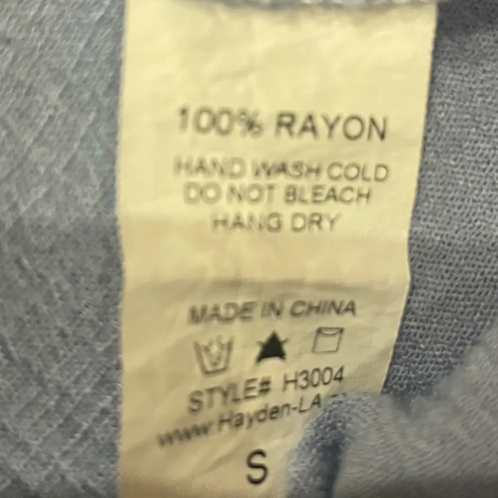 Hayden blue boho top with lace shoulder panel / S / Excellent condition - Image 15