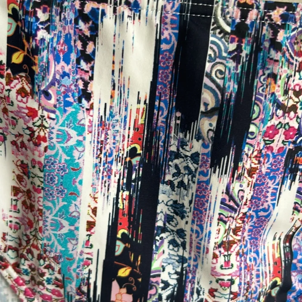 Sunseeker Australia Floral Microfibre Bikini Swim Bottom Sz 14 NWT White - Image 6