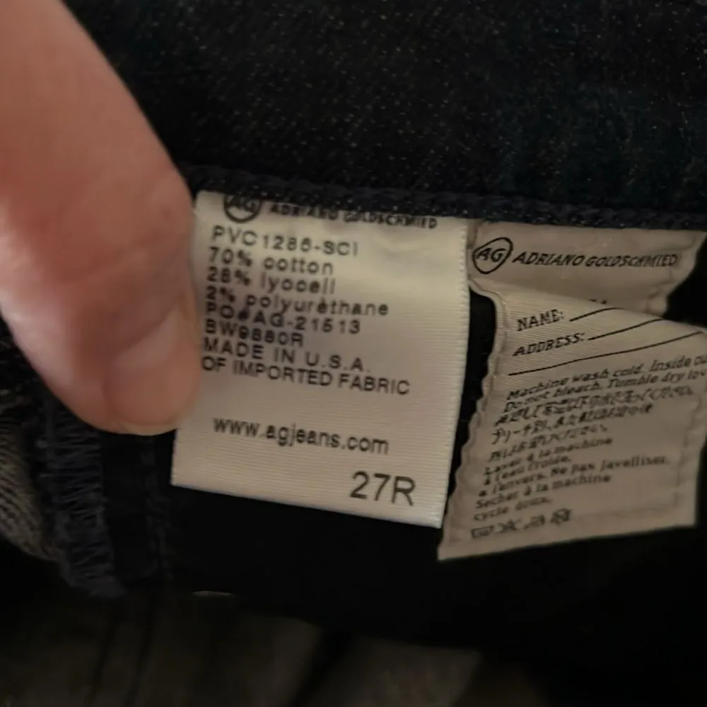 Revolve‎ AG Adriano Goldschmied The Stevie Slim Straight Jeans 27 x 30 C16 - Image 11