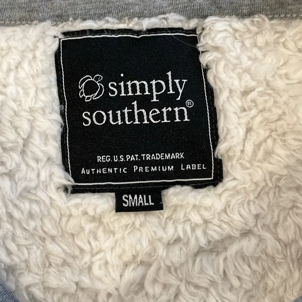 Simply Southern gray good vibes fleece lined sweatshirt dress - Image 9