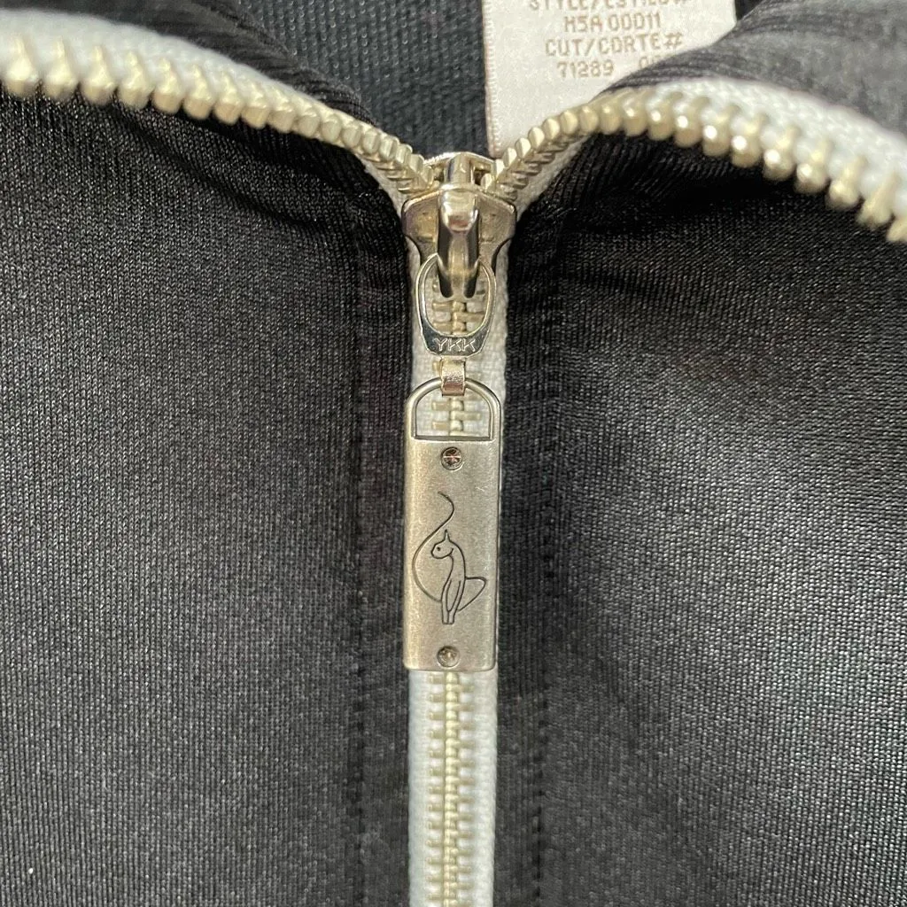 Y2K Baby Phat Track Jacket Bling Cat Black Purple Silver Metallic 3X - Image 5