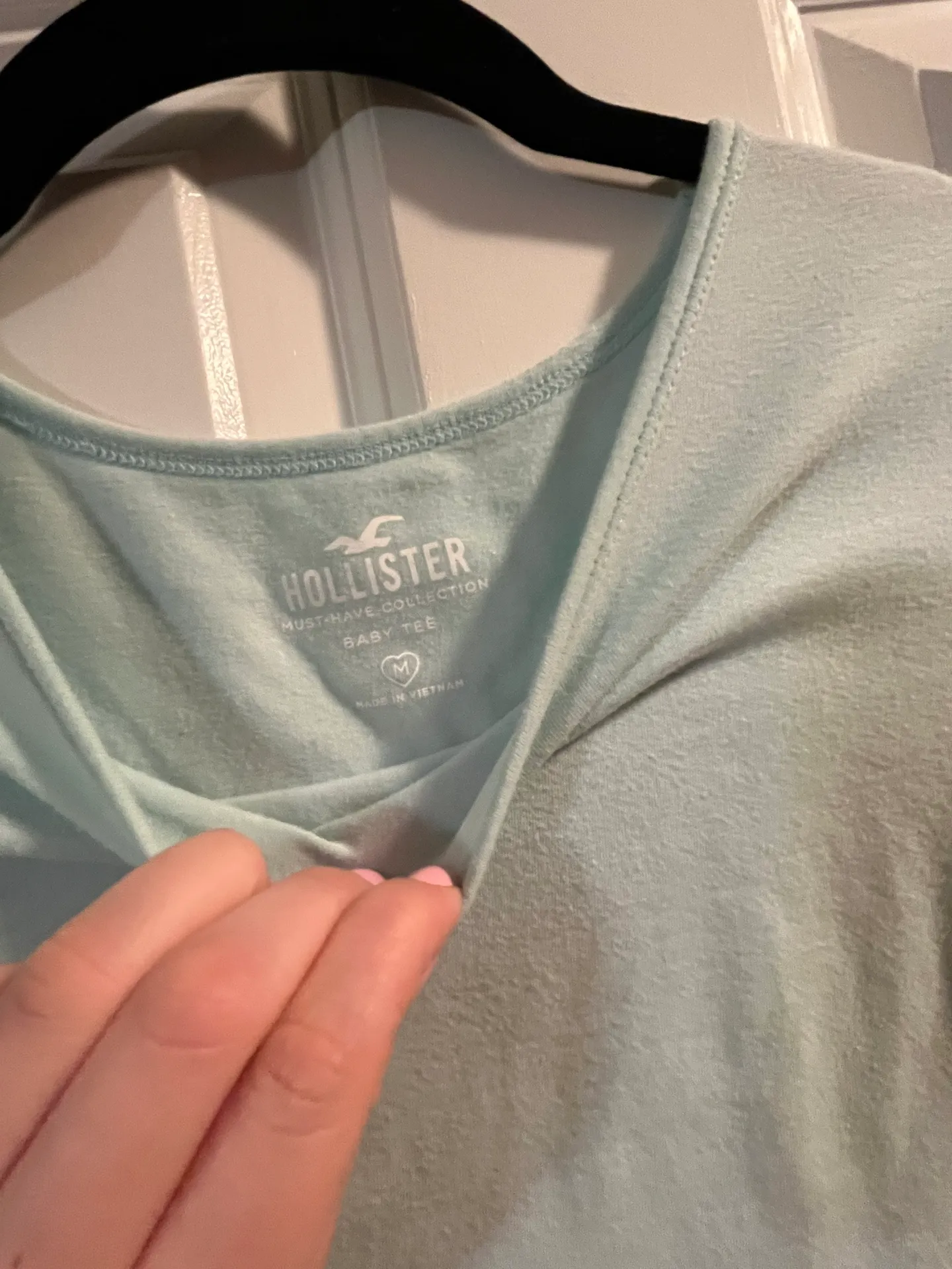 Baby Blue Baby Tee Size Medium - Image 2