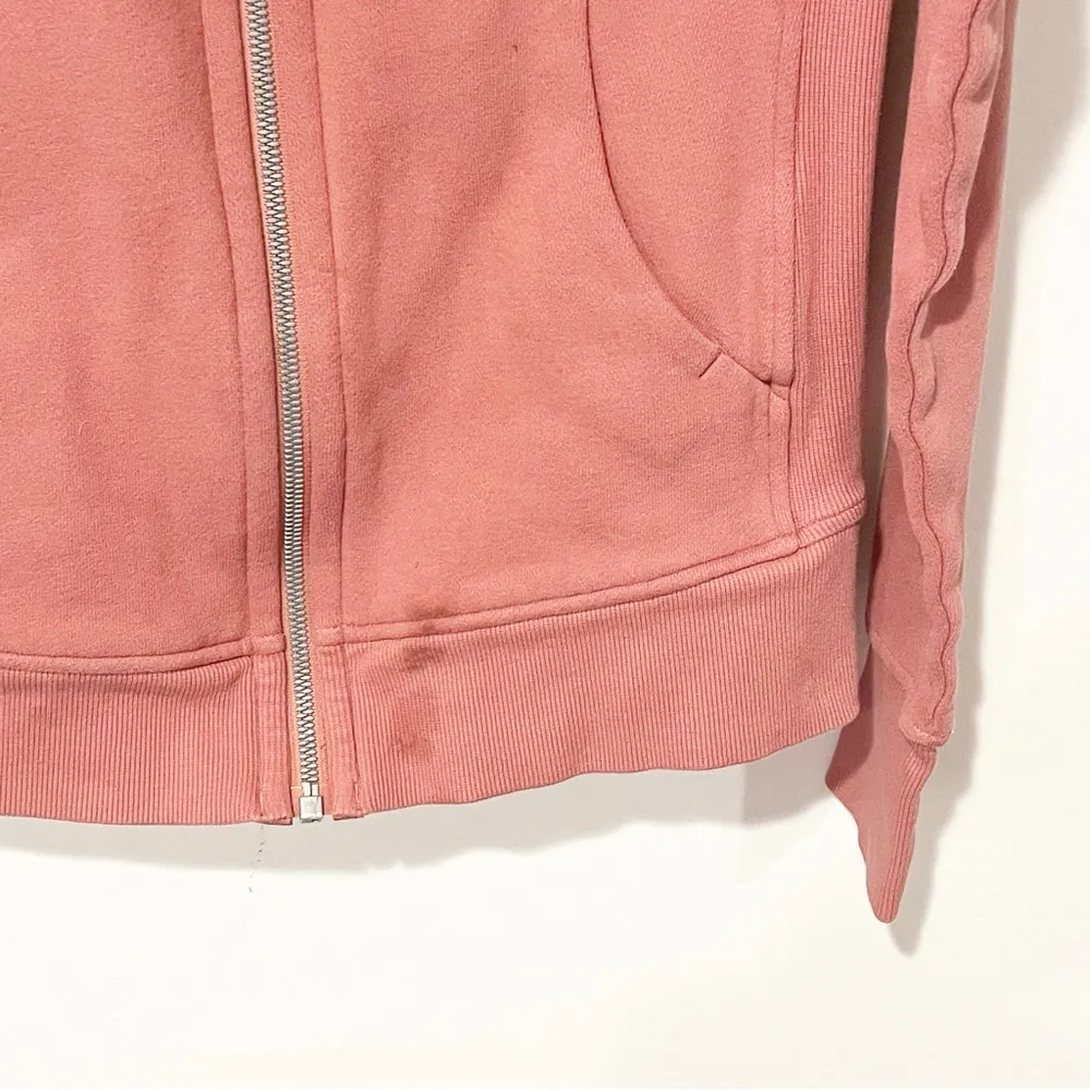 Lululemon Scuba Hoodie *Light Cotton Fleece Brier Rose Full Zip Size 4 - Image 3