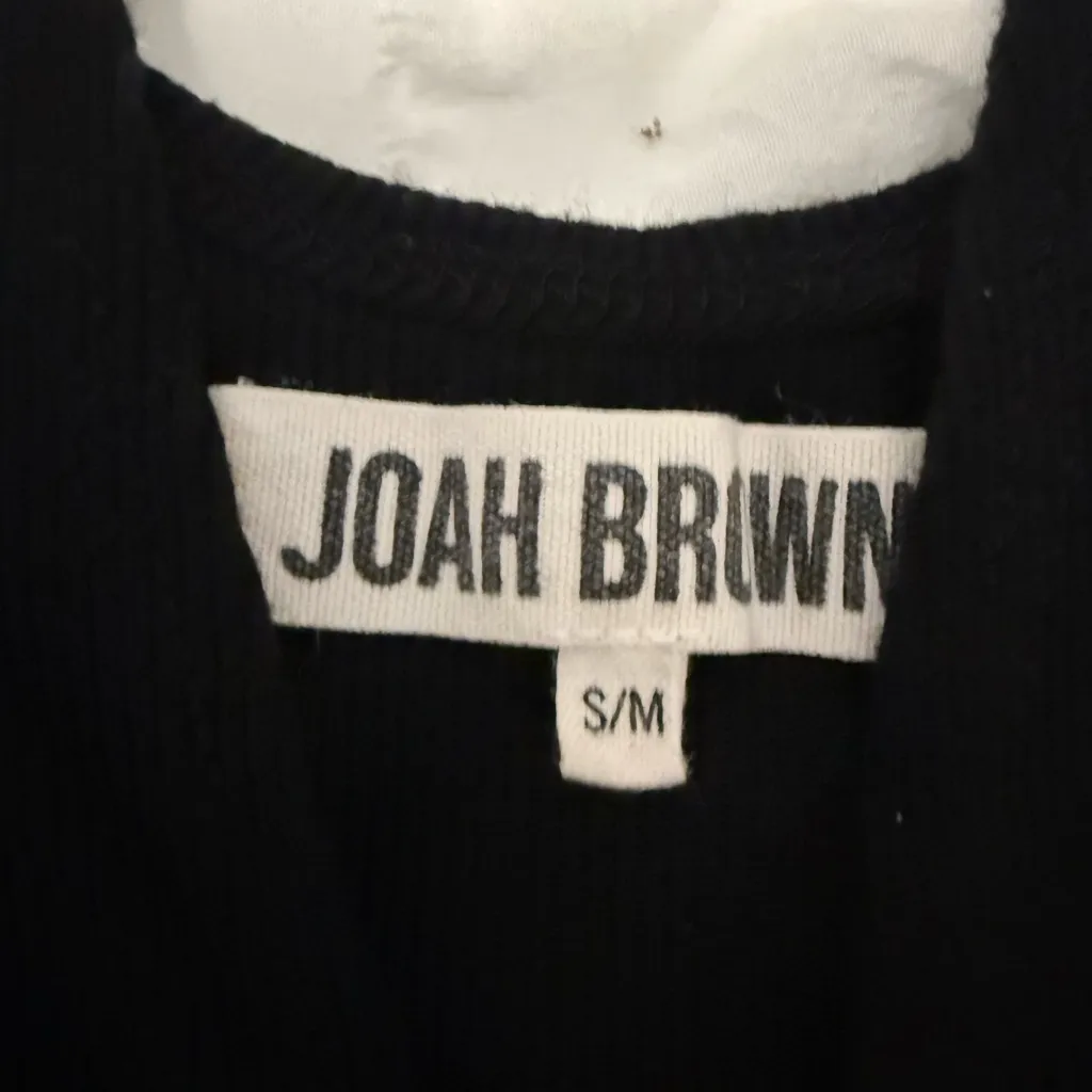 JOAH BROWN SNAP CROP TANK BLACK! - Image 5