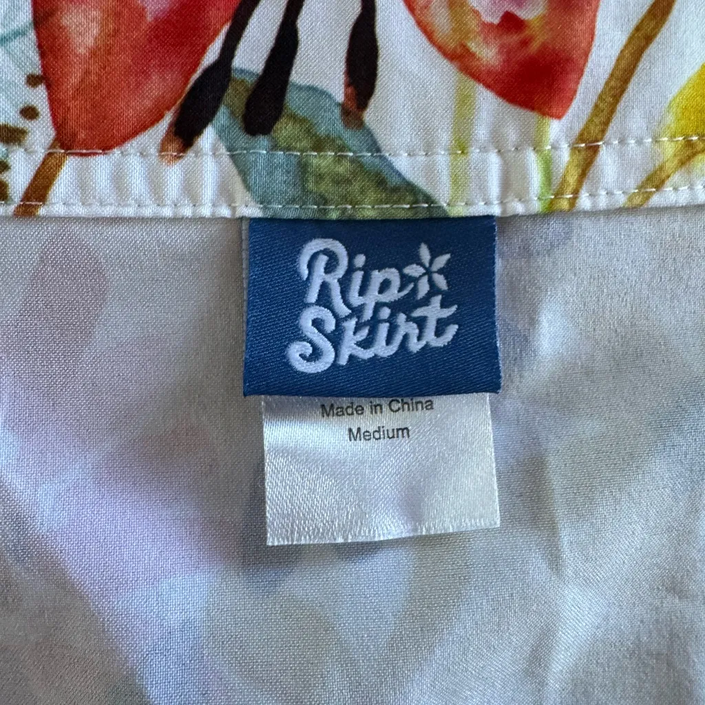 RipSkirt Hawaii Adjustable Mini Pleated Floral Skirt M 8 Whimsigoth Watercolor Pink Size M - Image 4