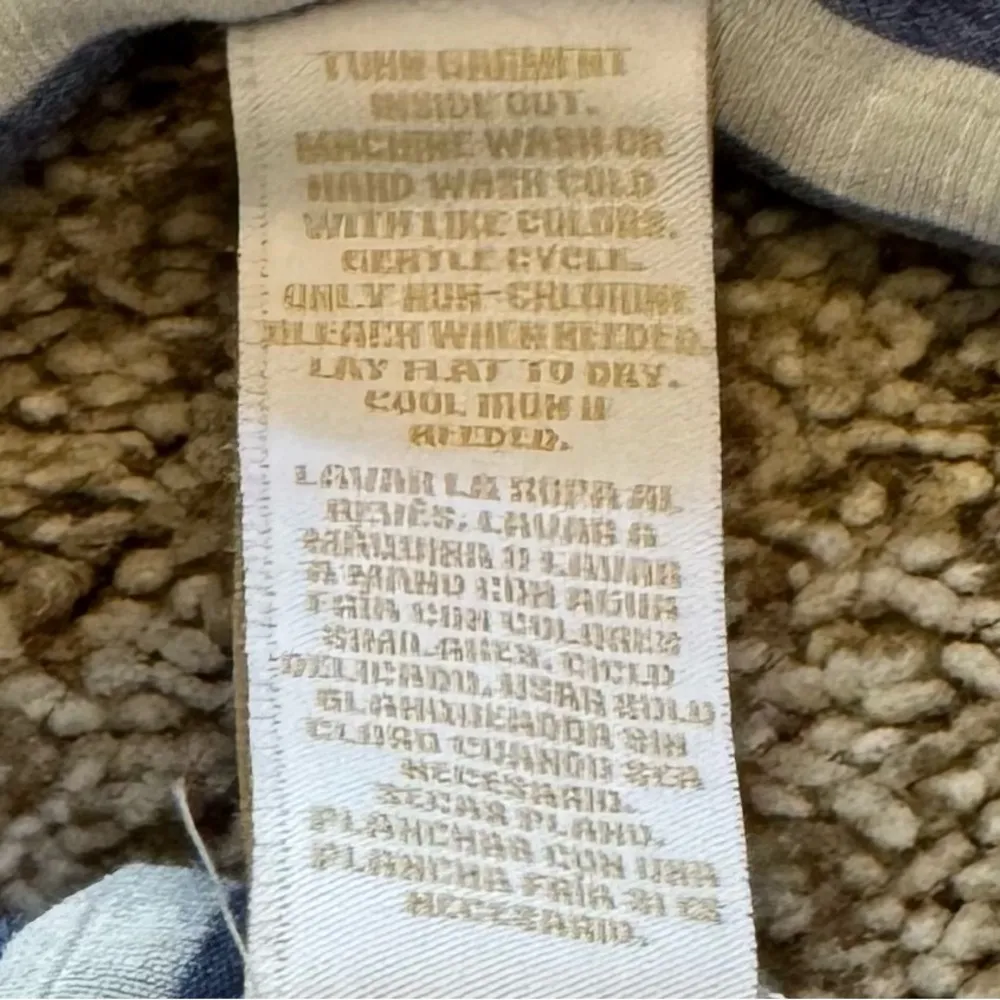 Hope & Harlow Striped Twist Knot Blouse Festival Fairy Cottage Western Casual Blue - Image 9