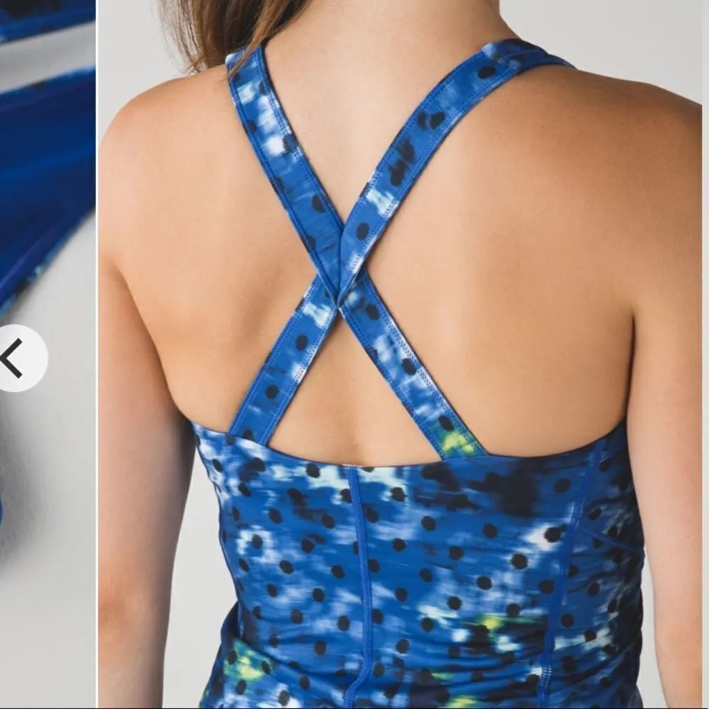 Lululemon Kanto Catch Me Tank Windy Blooms Sapphire - Image 3