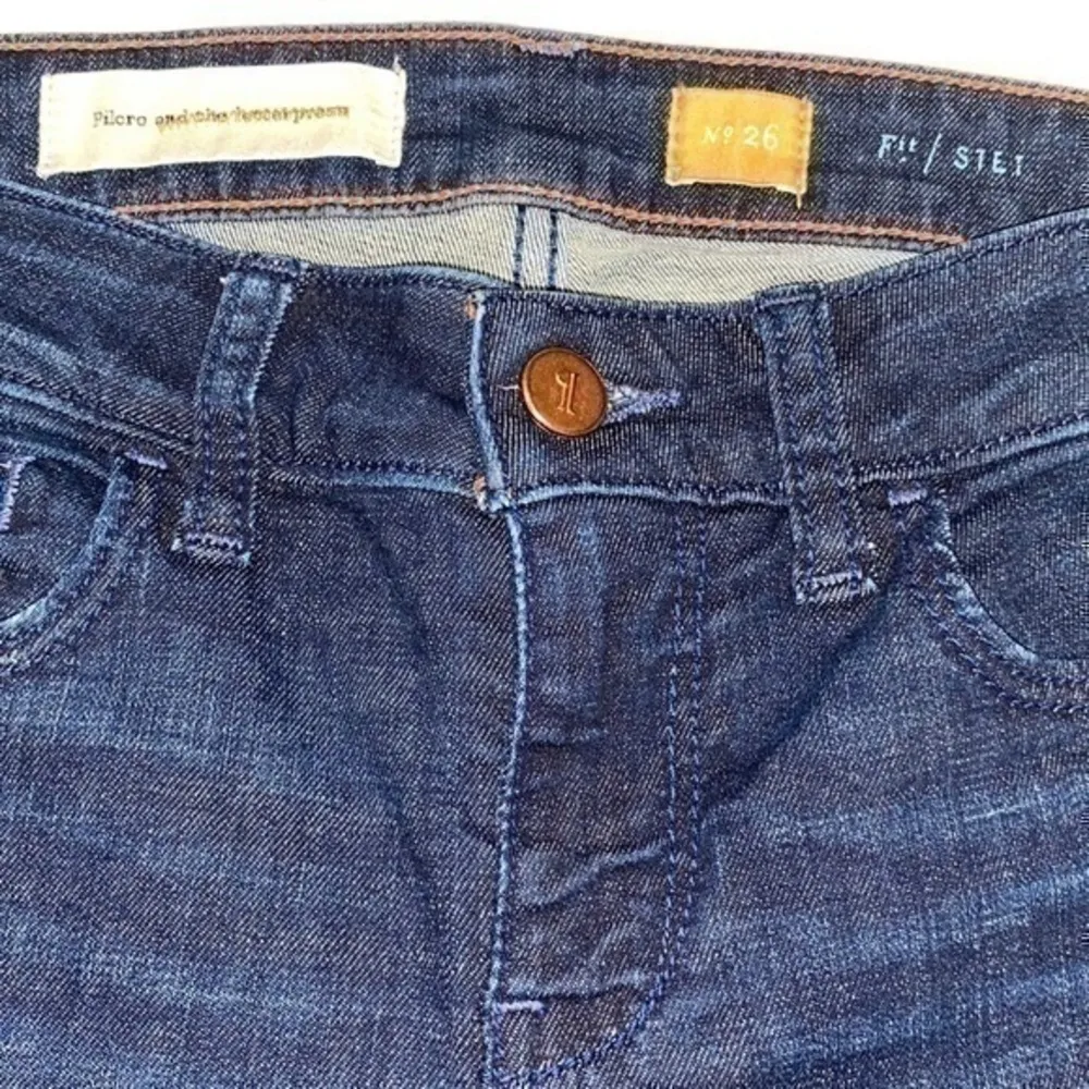Pilcro & The Letterpress Anthropologie Size 26 Stet Slim Ankle Dark Wash Jeans - Image 12