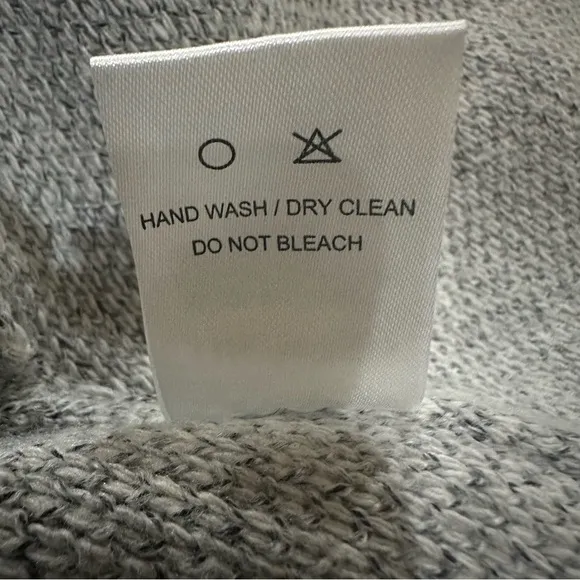 Chicwish Gray Knit Open Front Cardigan S/M Wide Lapel Longline Fall Layering New - Image 9