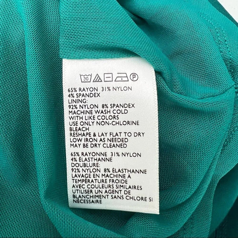 Urban Outfitters US 10 Green UO Maria Ponte Short Sleeve Mini Skater Dress NWT - Image 8