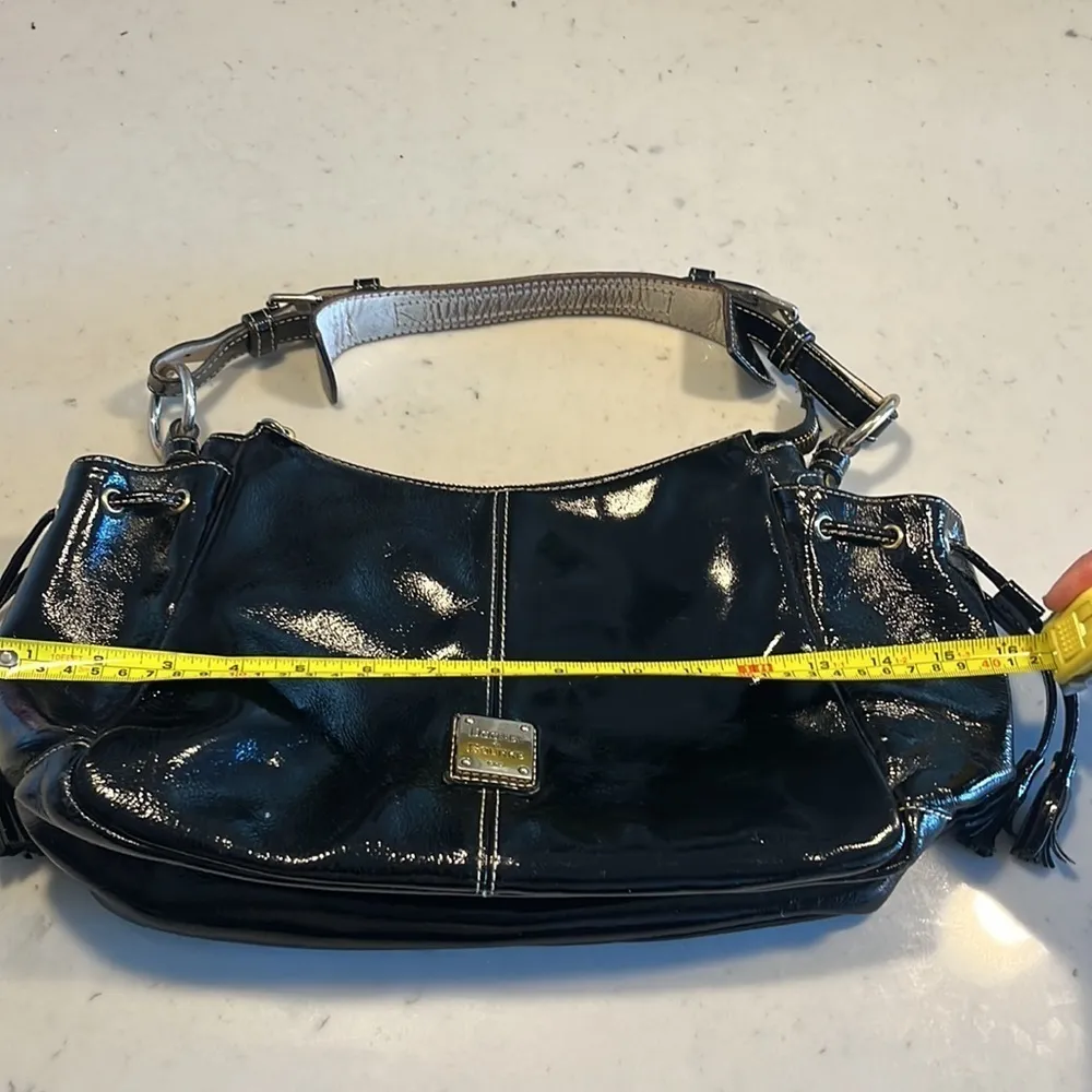 Black Patent Dooney & Bourke Purse - Image 16
