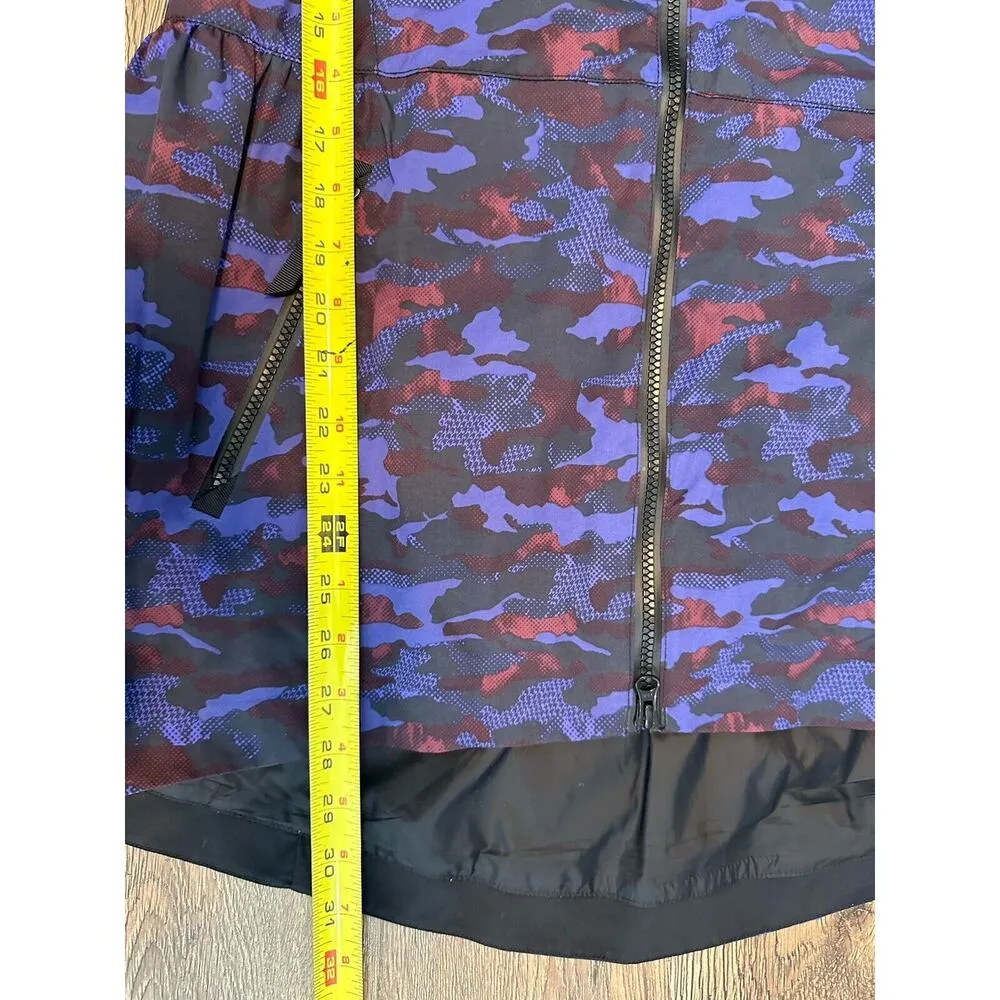 Lululemon Rain For Daze Jacket II Hounds Camo Emperor Blue/Black Women’s Size 10 - Image 4