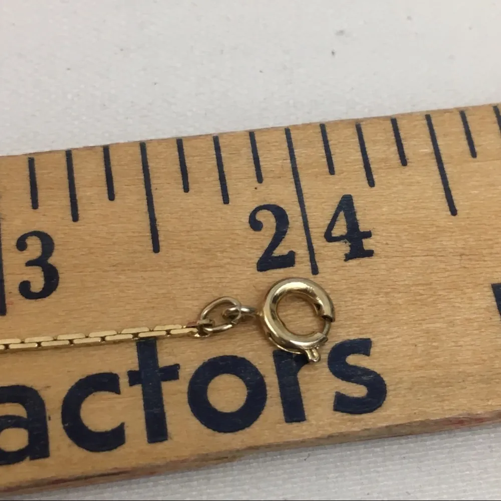 Paved Stone Pendant Necklace Gold - Image 6