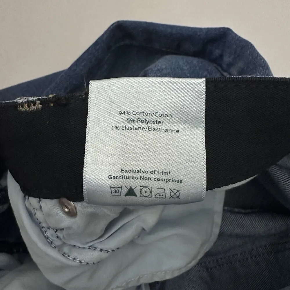 Jag Jeans Womens 8 Phoebe Cropped Bootcut Button Fly Split Hem City Classy 90’s - Image 5