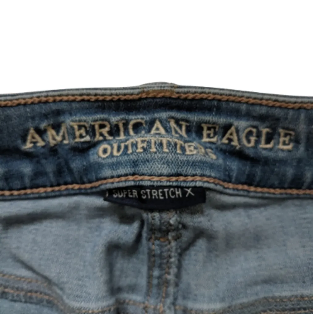 American Eagle Denim Skinny Jeans High Rise Jegging Women's Size 2 - Image 7