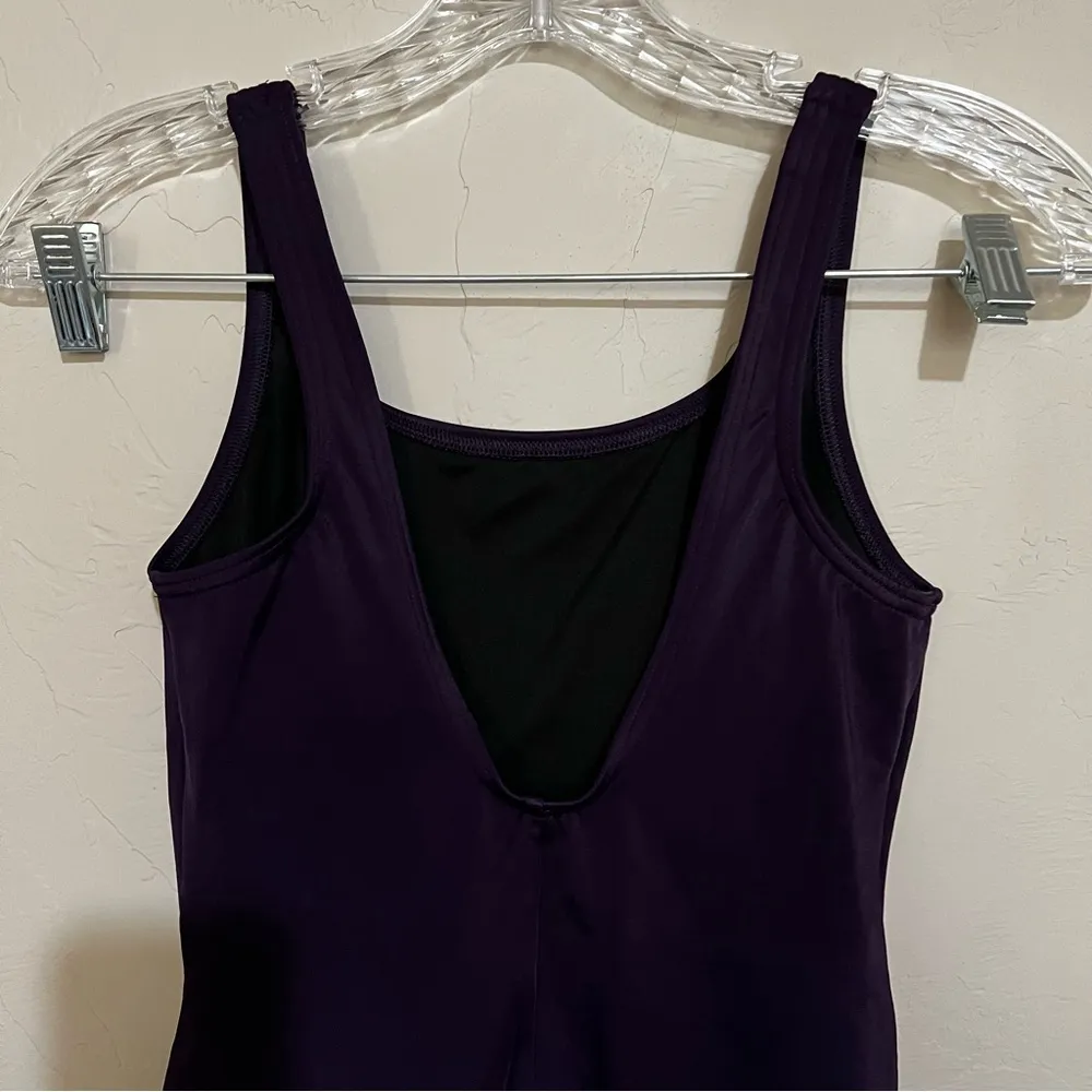 BlackBerry Purple Scoop Neck Tugless Sporty One‎ Piece Swimsuit - Image 7