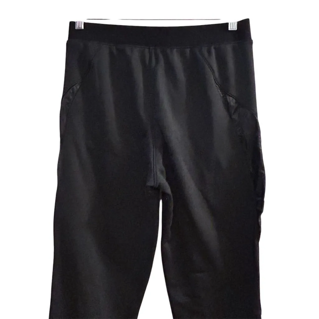 Under Armour Women's Tall Black Sweatpants Size M Casual Relaxed Fit - Image 13