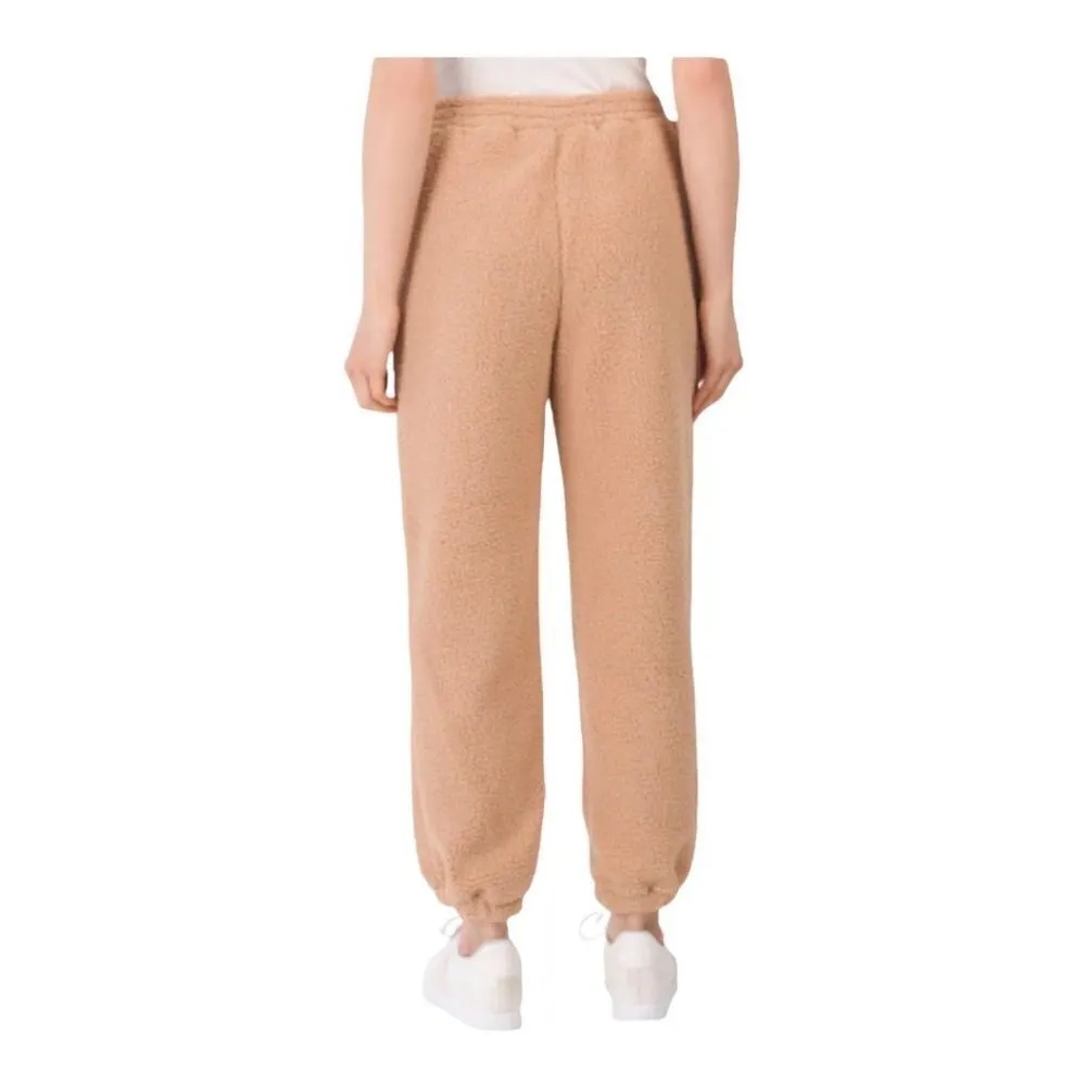 Blank NYC Tan Camel Teddy Bear‎ Sherpa Fleece Elastic Waist Jogger Pants Size M - Image 2