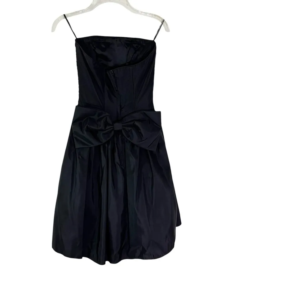 Vintage 80’s Gunne Sax Jessica McClintock Strapless Sequin Satin Mini Dress 3/4 - Image 5