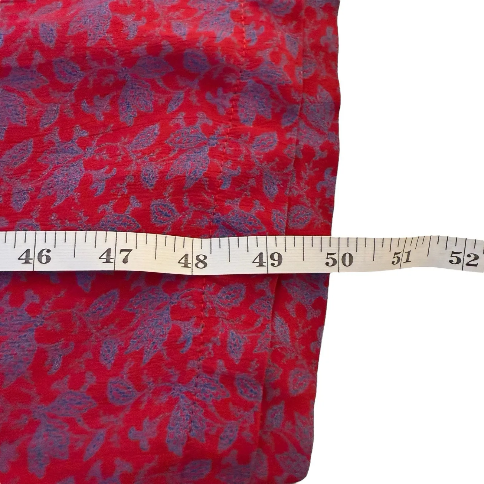 Vtg April Cornell Red Floral Maxi‎ Dress Small Prairie Trad Wife Cottagecore - Image 11