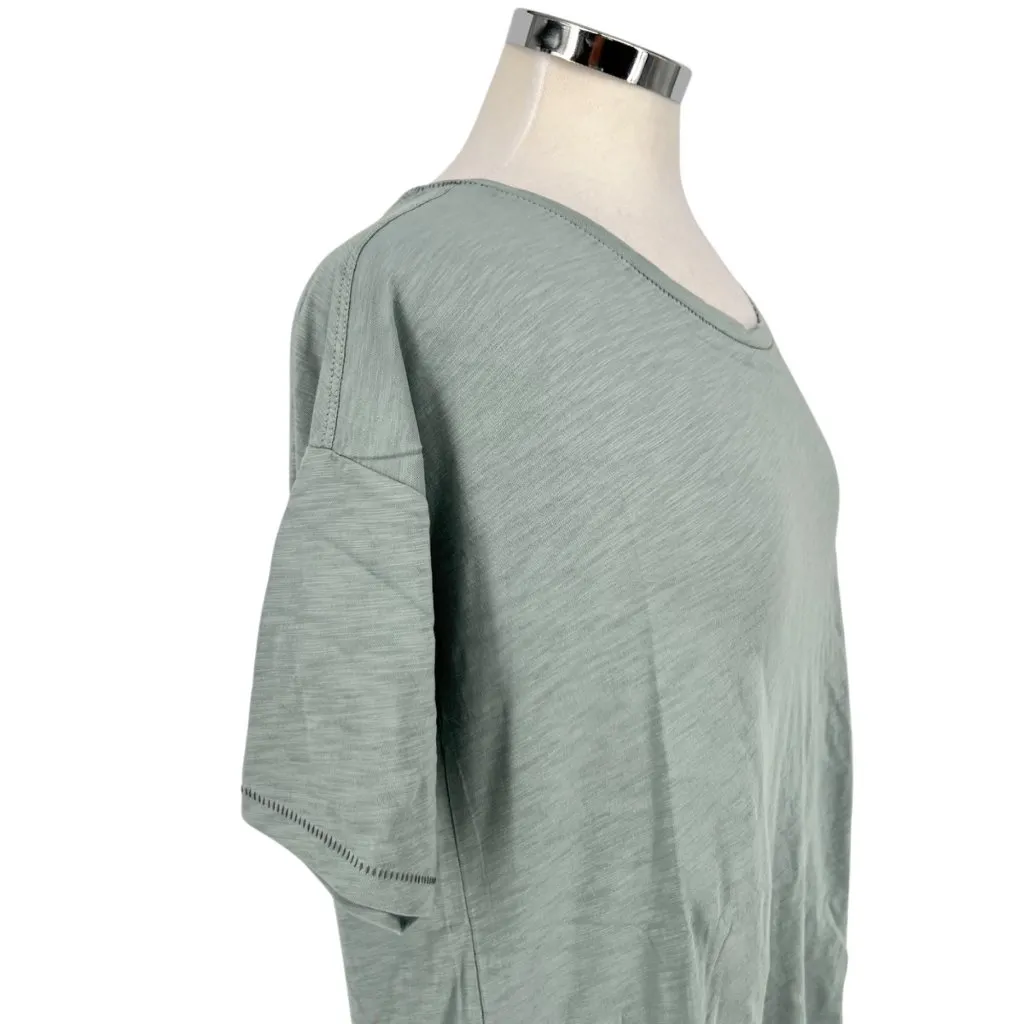 Barefoot Dreams Malibu Collection Slub Jersey Tee Waterfall Size Medium NWT - Image 4
