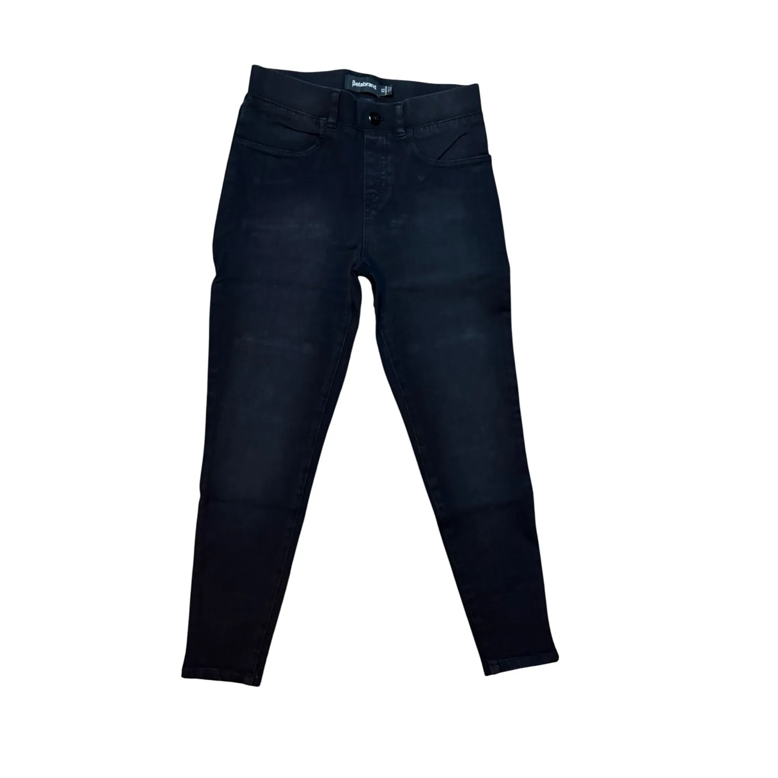 Betabrand XS Petite Dark Wash Bootcut Yoga Denim Pants Women's‎ Jeans - Image 2