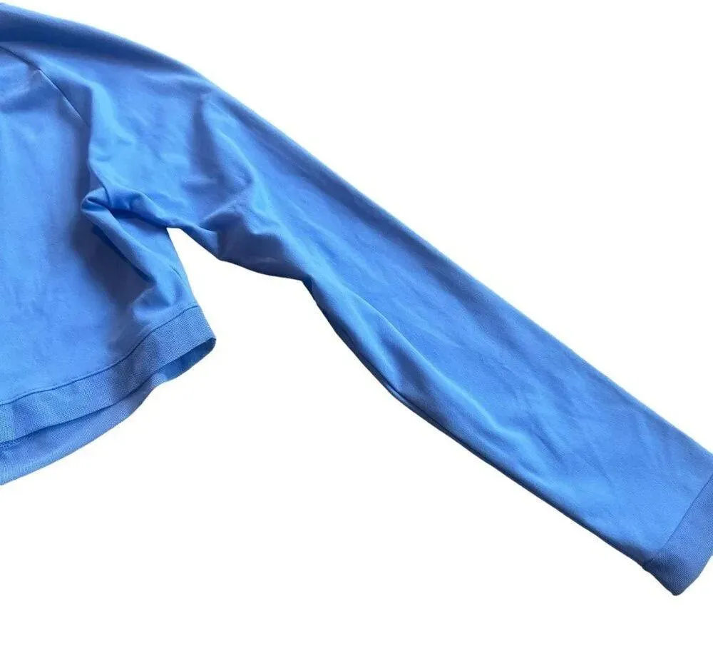 Gymshark by Whitney Simmons Blue Crop Top Shirt Long Sleeve Size Large Women's - Image 10