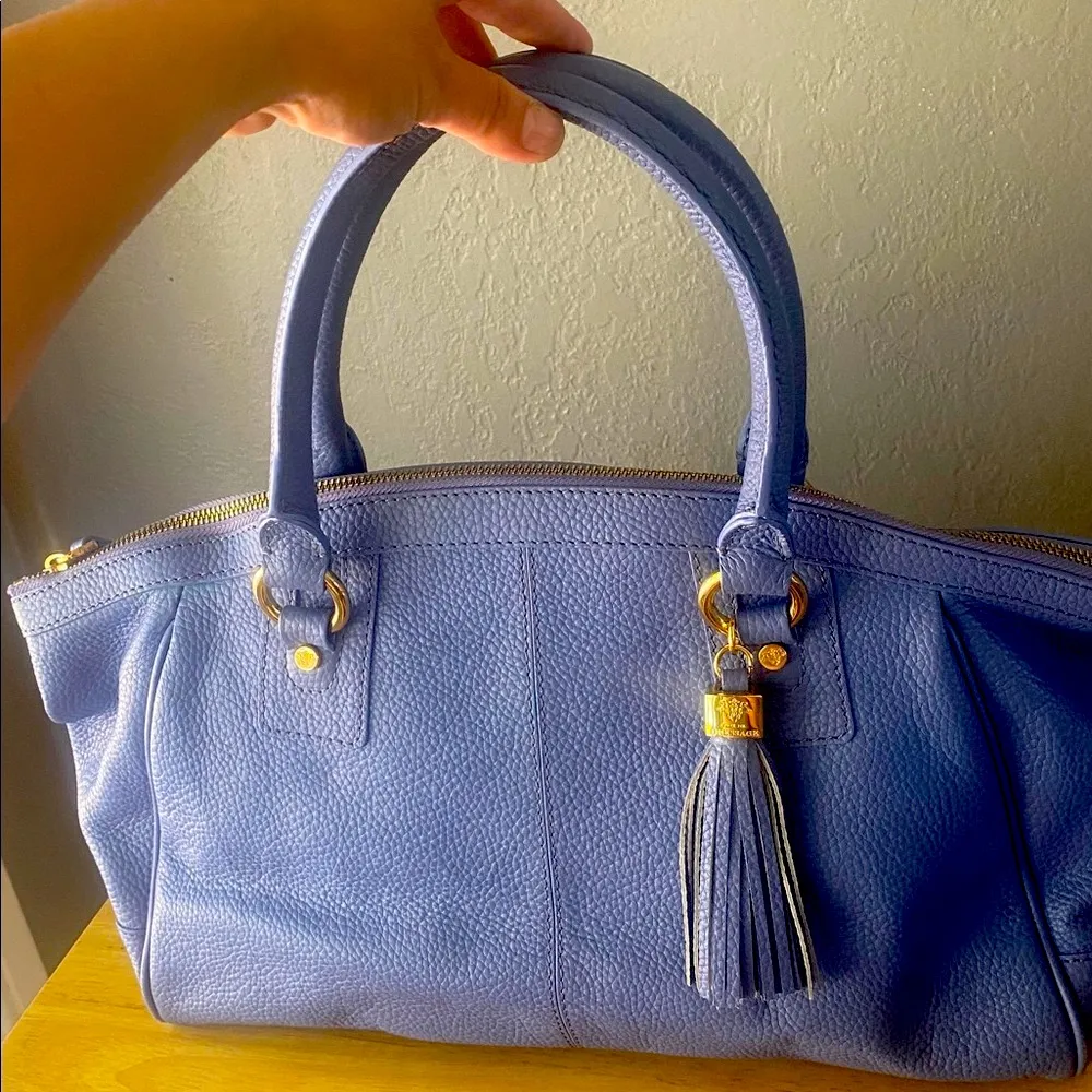 Rare Vintage Prix de Dressage Blue Handbag AAA condition - Image 6