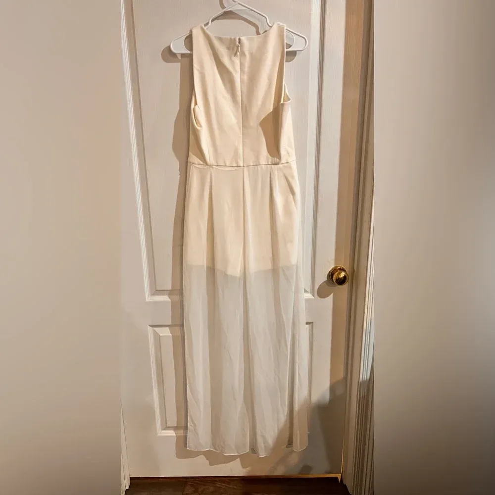 FINAL PRICE  NWT BCBGMaxAzria White Overlay Jumpsuit - Image 6