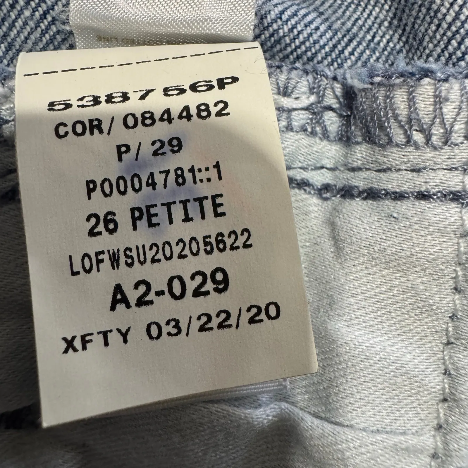 LOFT Women High Waist Wide Leg Crop Jeans Blue Wash Size 26/2 Petite Loose Fit - Image 8