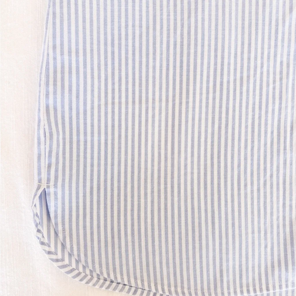 Abercrombie & Fitch Blue & White Striped Button Down Dress Size Small (Tall) NWT - Image 2