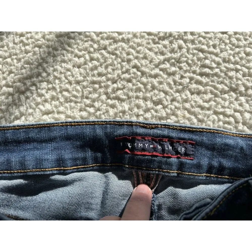 Tommy Hilfiger Womens Jeans Low Rise Straight Leg Medium Blue Size 4R - Image 4