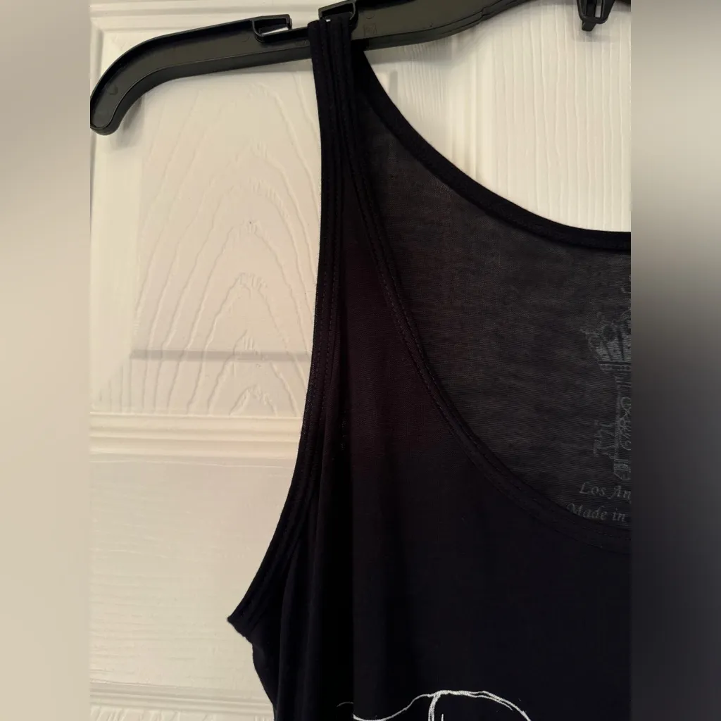 Key Closet Women’s Black Koalas Swarovski Studded Tank Top Size Small - Image 9