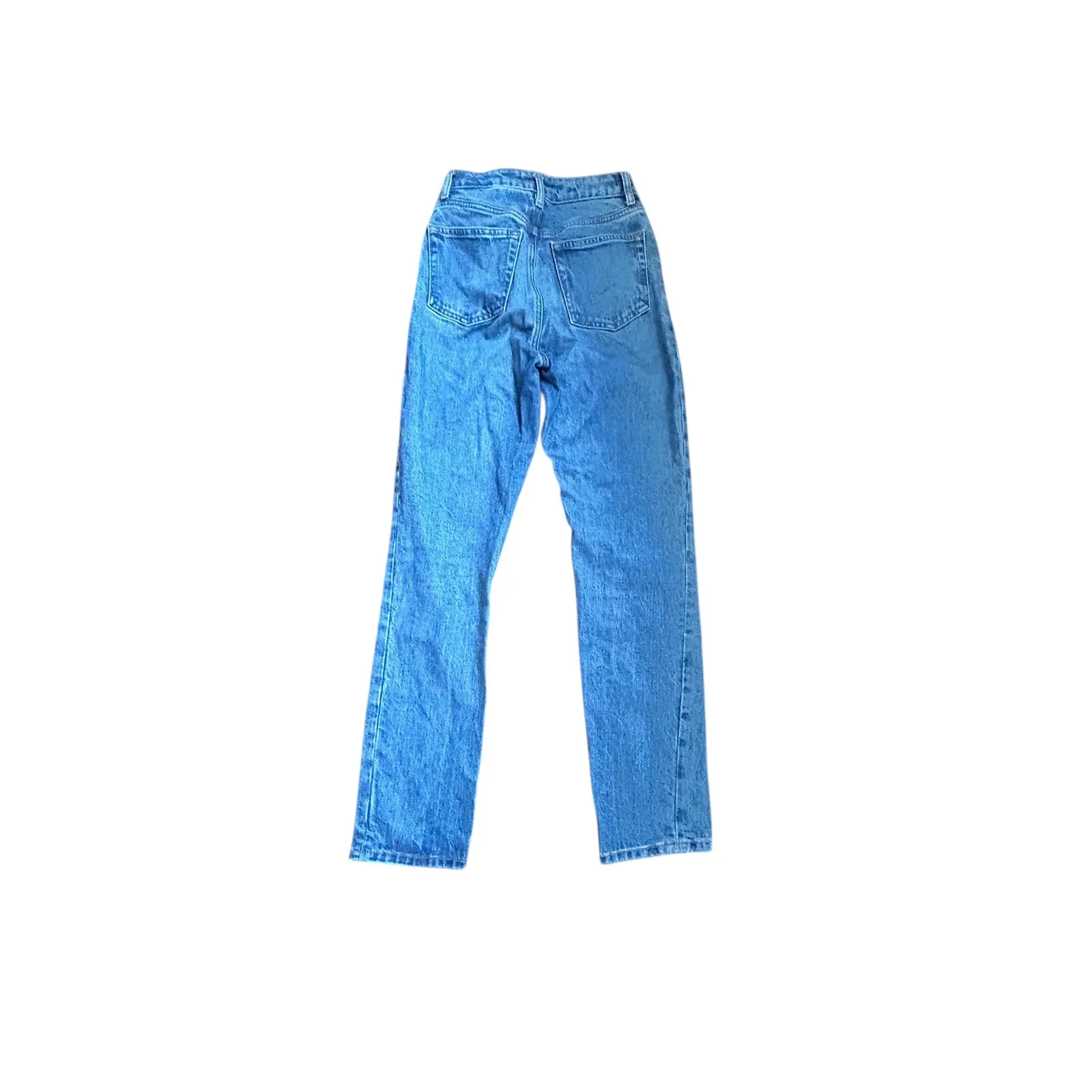 Reformation Liza Ultra High Rise Slim Straight Jeans Icarian Wash Size 25 - Image 8