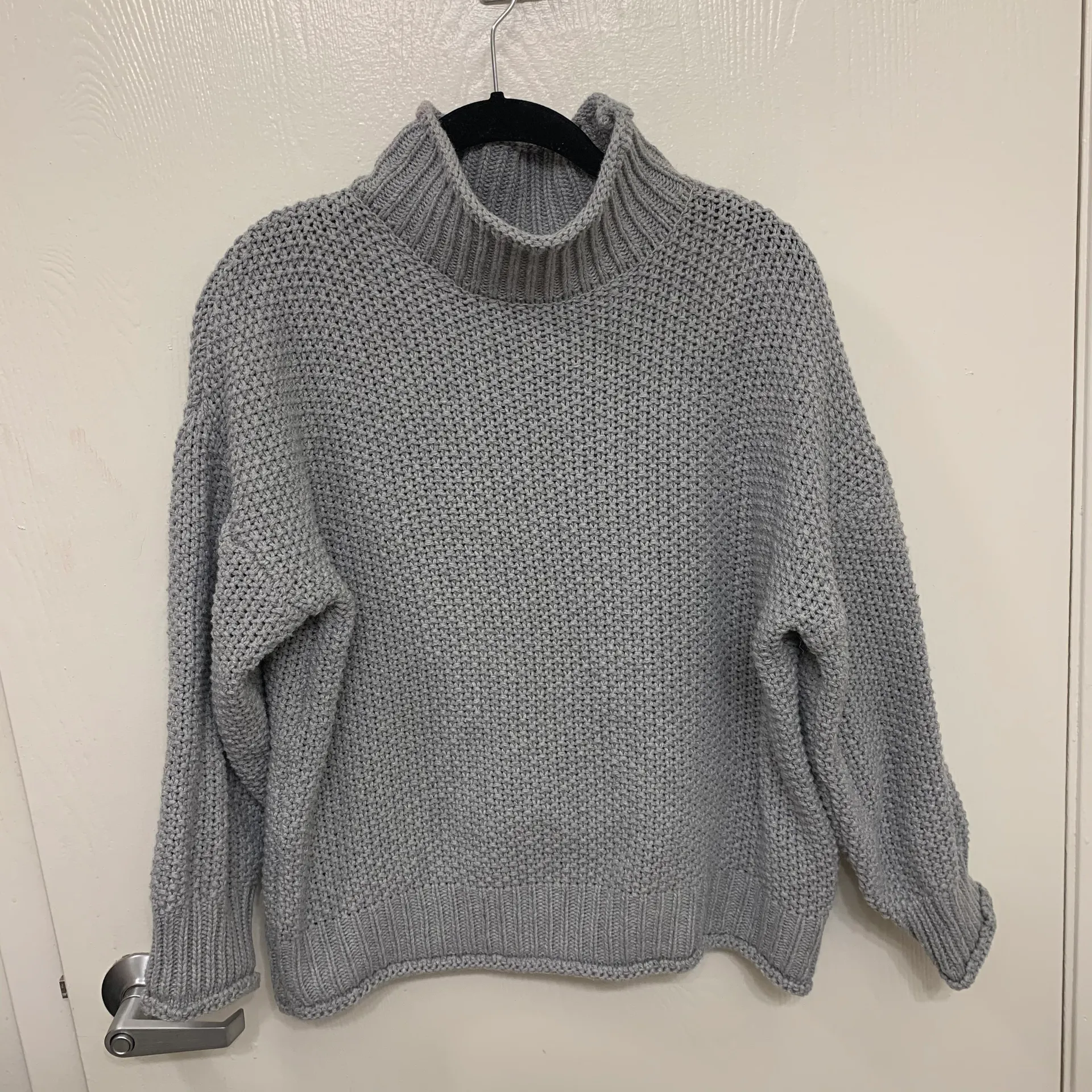 Grey Turtleneck Sweater  - Image 3