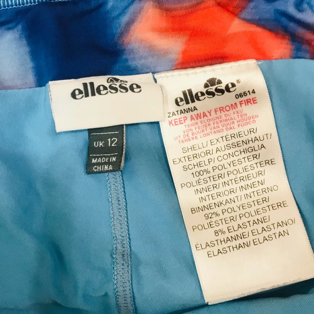 Ellesse Women`S Zatanna Tennis Skort orange and blue sz Large - Image 94