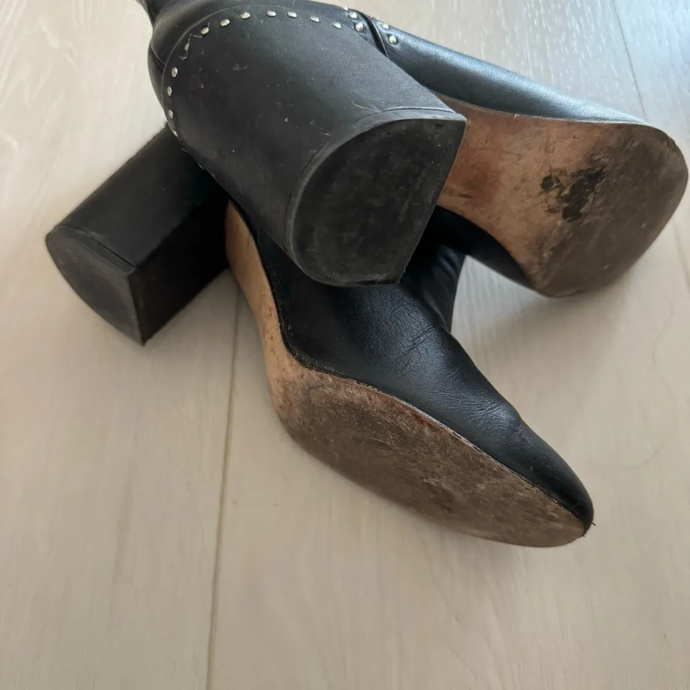 Thursday Boot Co Womens Black Studded Highline Handcrafted Leather Bootie Size 8.5 - Image 7