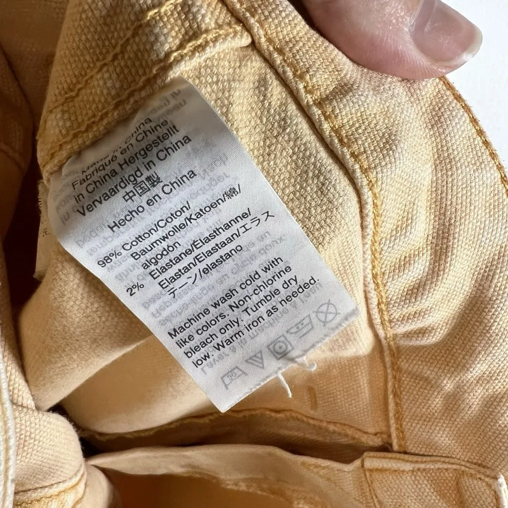 Madewell Women's Size‎ 27 Peach Shorts Mustard Casual Spring Summer Beach - Image 6