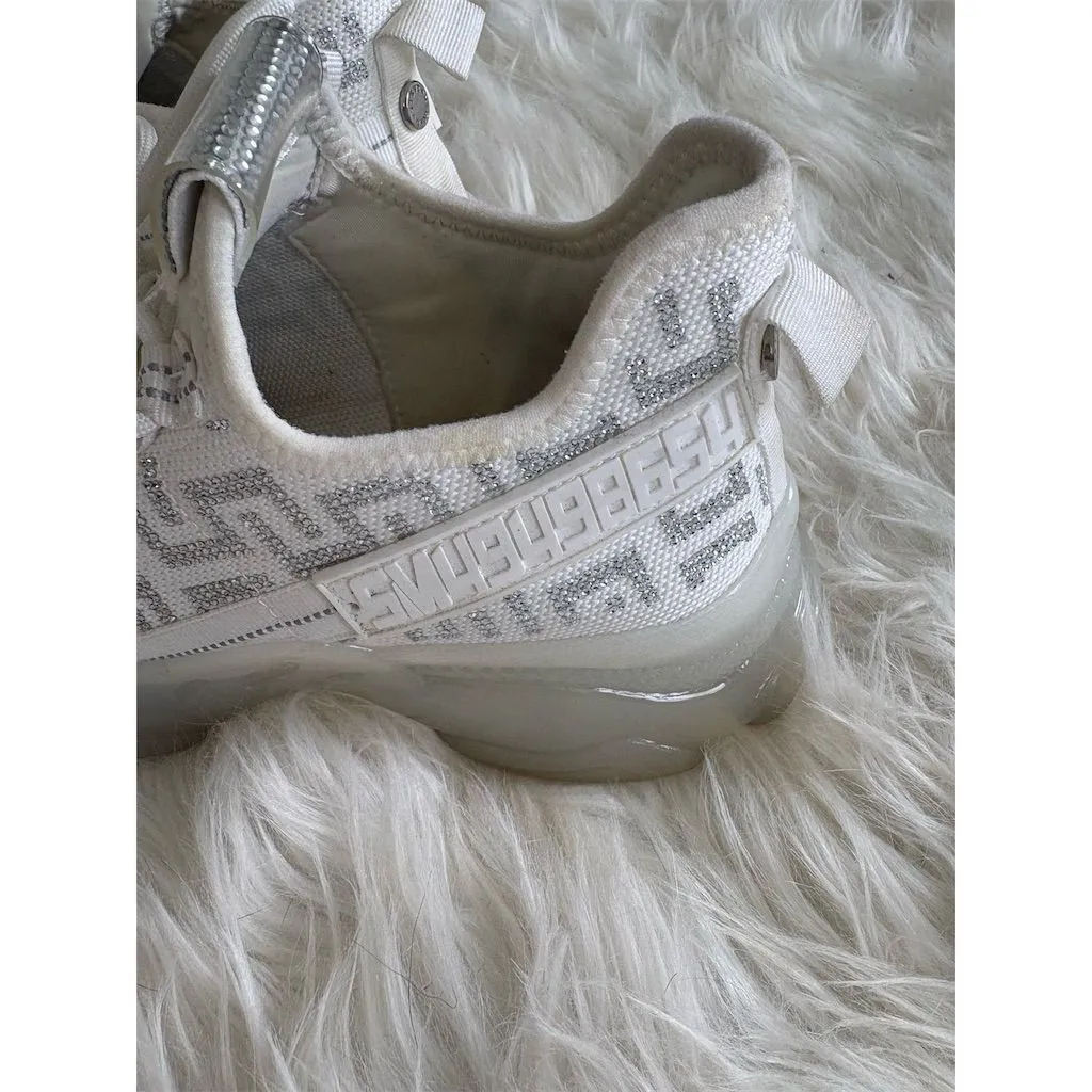 Steve Madden Women's Maxima Sneakers‎ White Rhinestone Size 8.5 - Image 5