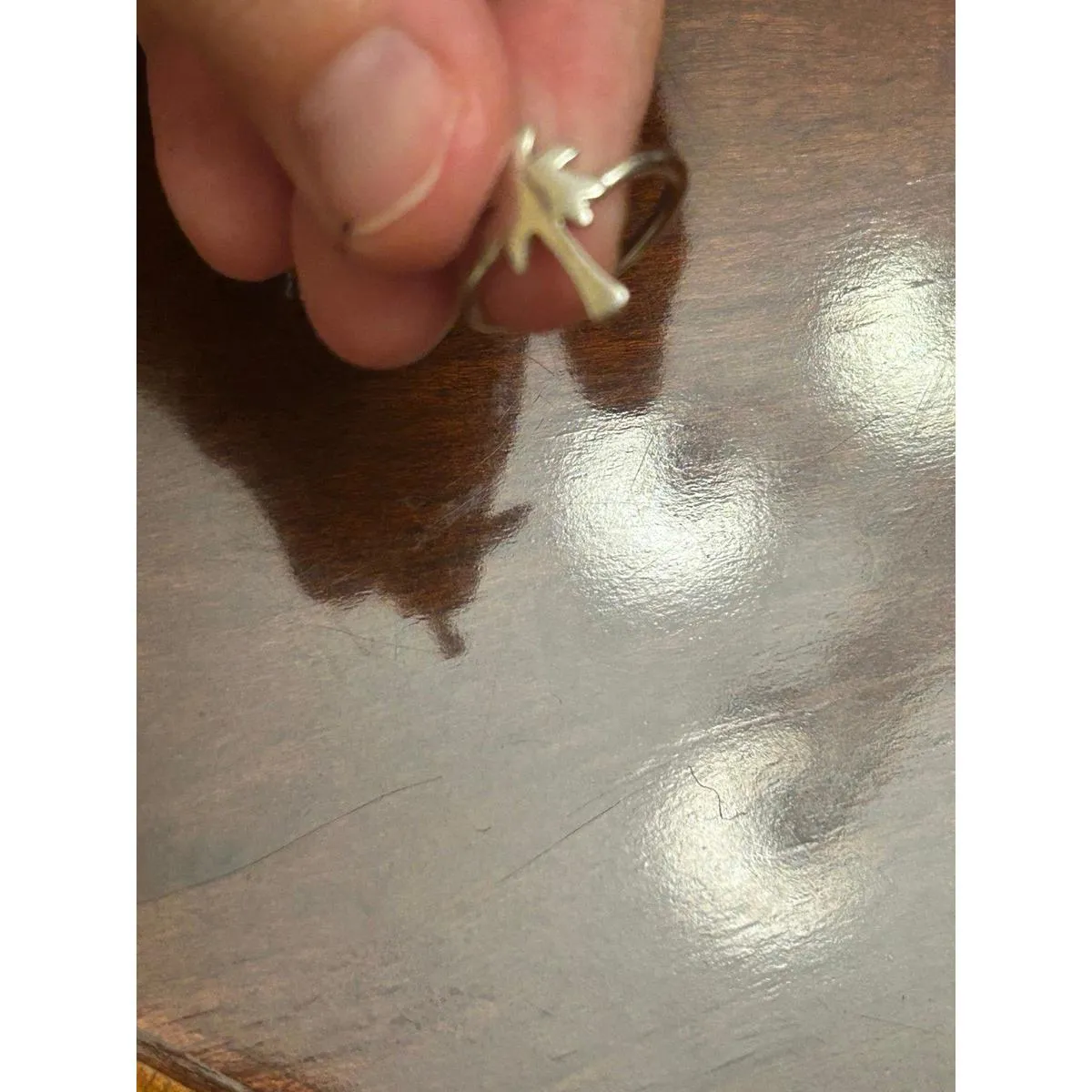 ring band sterling silver 925 beautiful unique lot a74 size 4.75 - Image 2