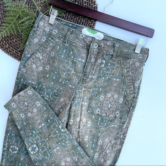 Anthropologie Women’s Pants Cadet Slim Utility Green Size 28 - Image 2